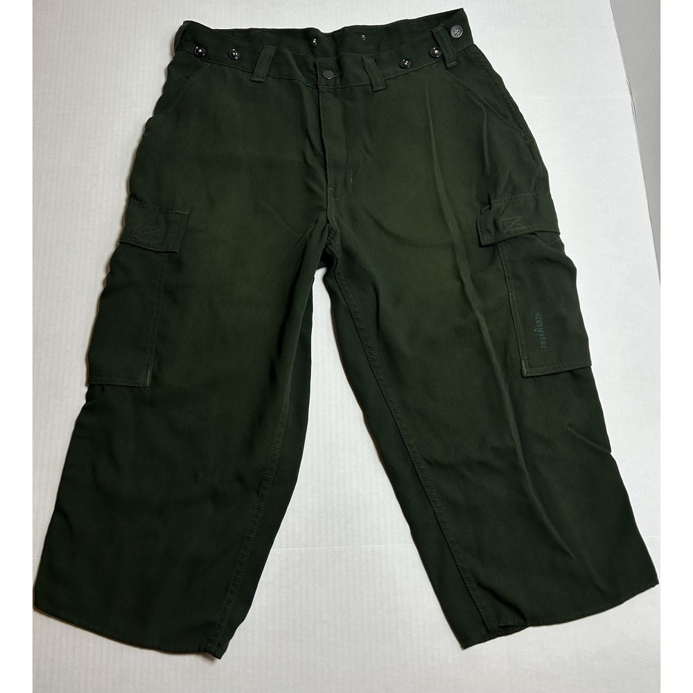 True North Dragon Slayer Wildland Men's Green Hemmed Short FR 34x21